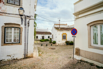 Sticker - Traditional Portuguese architecture in Sao Bras de Alportel, Algarve, Portugal