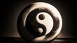 Abstract illustration of the yin yang symbol.