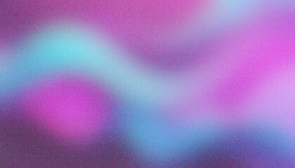 Blurred noise abstract dark colors purple and light blue liquid wavy shapes futuristic banner.