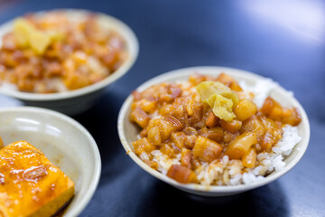 Poster - Taiwanese cuisine sweet soy sauce minced pork rice