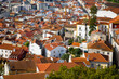 Aerial panorama of the downtown of Coimbra in Portugal