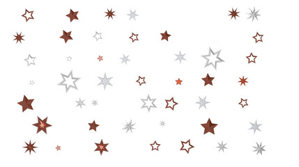 Wall Mural - Starlit Christmas Plummet: Spectacular 3D Illustration Showcasing Descending Holiday Star Clusters