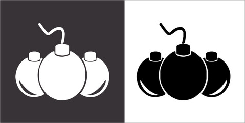 Illustration vector graphics of Bomb icon