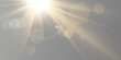 © kulinskaia - Vector transparent sunlight special lens flare light effect