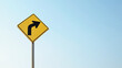 © Win Nondakowit - Traffic sign against bright sky background. Directional turn right. Guidance concept. Choose the right way.