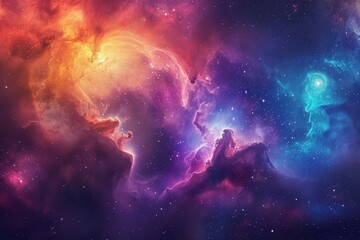 Wall Mural - colorful galaxy