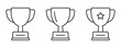 © Maksim - Trophy line icon. Trophy cup, winner cup, victory cup vector icon. Reward symbol sign for web and mobile.