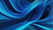 Abstract 3D aurora composed of blue silk-like textures represents futuristic business technology, swirling in a seamless background, highlights suggesting a dynamic flow of information, ethereal glow