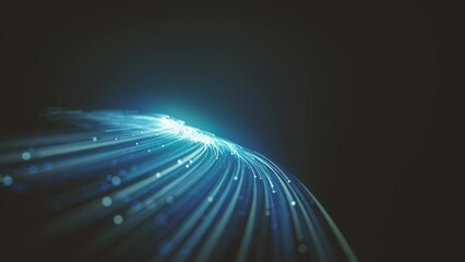 Wall Mural - abstract swirling and flowing lines background/ animation of an abstract technology background with 
