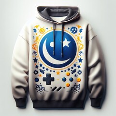 Wall Mural - hoodie on white background