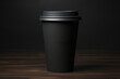 © Surachetsh - mock-up paper cups, perfect for coffee to go or takeout mugs. These vector illustrations are isolated and versatile, suitable for use in Black backgrounds.