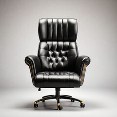 Luxury black office boss chair