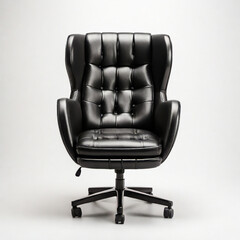 Luxury black office boss chair