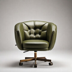 Wall Mural - Luxury olive leather office armchair