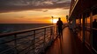 Spectacular Sunset View from Cruise Ship Deck, Shot with Canon RF 50mm f/1.2L USM