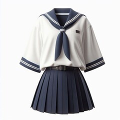 Poster - school uniform on white background