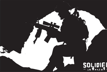 Wall Mural - Military vector , Army background, soldiers grunge