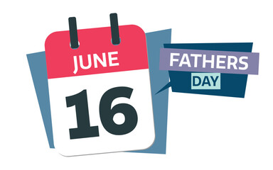 Wall Mural - Father's Day 2024 - June 16th calendar date