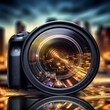 © Michel  - Macro photograph inside of a lens with lens flare