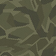 Seamless geometric camouflage pattern. Urban camo. Print on fabric and paper. Vector illustration