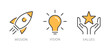 © FourLeafLover - Mission, Vision and Values Banner Flat Vector Icons