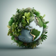 Poster - green planet earth