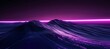 a purple neon light that is lit up a dark night sky Generative AI
