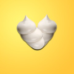 Poster - Heart shaped soft cosmetic smear