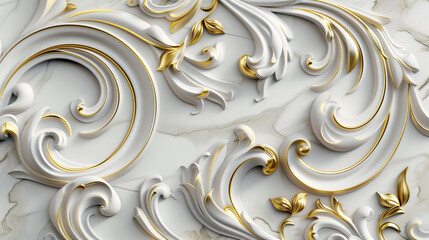 Wall Mural - background with gold, Generative AI