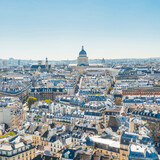 Fototapeta Dziecięca - Paris cityscape with  aerial architecture, roofs and city view