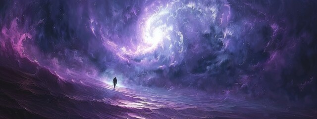 Wall Mural - teleporting through a quasar to a new universe