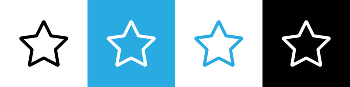 Star vector icon. Illustration vector of single stars