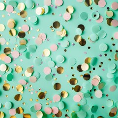 Canvas Print - colored confetti.