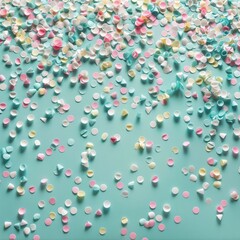 Canvas Print - colored confetti.