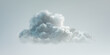 Realistic Clouds, Clear Background. Outdoor Nature Sky Scene. White Fluffy Clouds Isolated. Weather Cloudscape Design