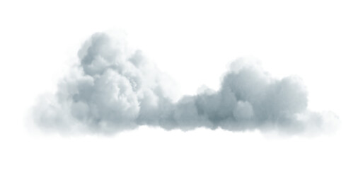 Realistic Clouds, Clear Sky. Outdoor Nature Weather. White Fluffy Clouds Isolated. Cloudscape Design