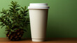 © Tina kids photo - mockup of a plastic coffee cup on a background, space for text