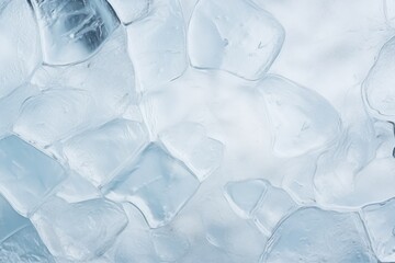 Poster - Detailed view of ice cubes, perfect for refreshing beverage concepts