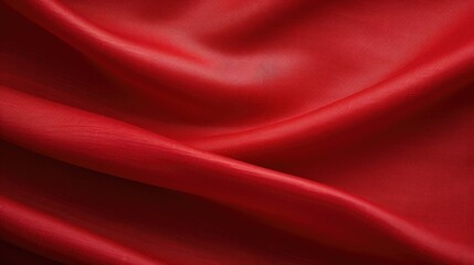 Sticker - A close up of a red cloth on a black background. Suitable for fashion or textile design concepts