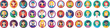 © Serjio - People avatars icons set. Flat illustration of 25 people avatars icons for web