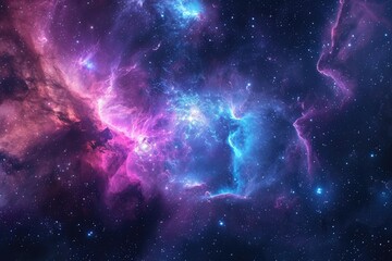 Wall Mural - celestial kaleidoscope paints colorful galaxy tapestry