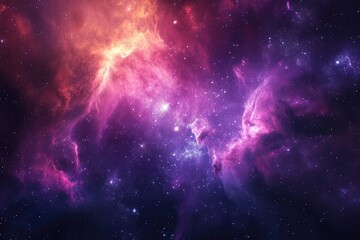 Wall Mural - celestial harmony resonates through colorful galaxy symphony