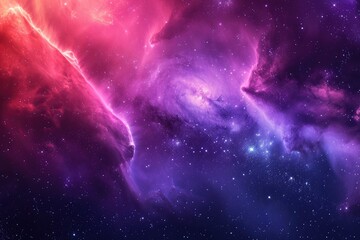 Wall Mural - cosmic dance of stars unfolds in vivid astral display
