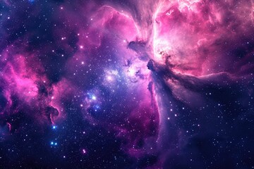 Wall Mural - astral fireworks light up the cosmic sky in vibrant hues