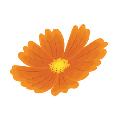 Sticker - Colored sketch of a flower icon Vector illustration