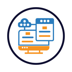 Application, infographic, computer, webpage, website, website infographic icon