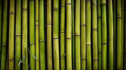  Seamless Pattern of Vertical Green Bamboo Stalks. Nature Background Concept