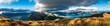 © imageBROKER - View of Lake Hawea and Lake Wanaka in the evening light, lake and mountain landscape, view from Isthmus Peak, panoramic picture, Wanaka, Otago, South Island, New Zealand, Oceania