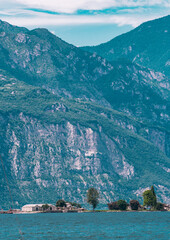 Poster - Lago di Garda and Alps around it - Italy