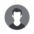Male default anonymous user icon design. Avatar Profile Picture. Generative AI.